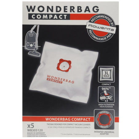 CONJ. 5 WONDERBAGS COMPACT UNIV. ANT. BACT. ROWENTA  - WB305120