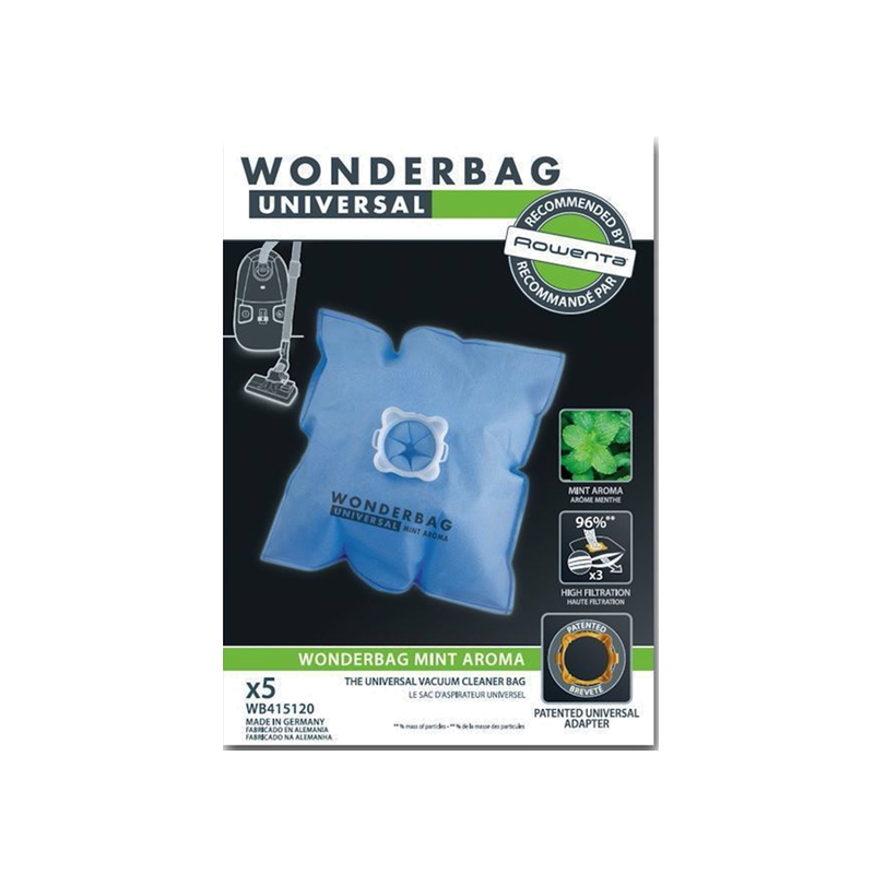 CONJ. 5 WONDERBAGS FRESH LINE MENTA UNIV. ANT. BACT. ROWENTA  - WB415120