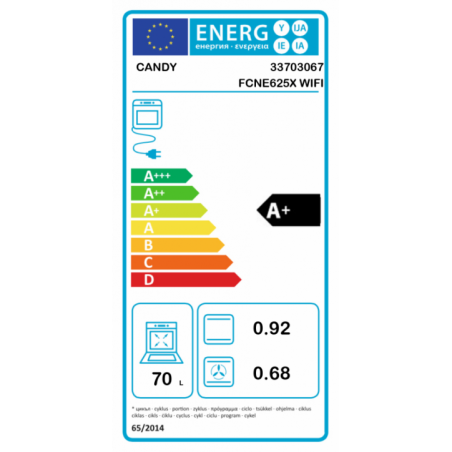 FORNO CANDY - FCNE 625X WIFI