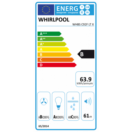 CHAMINÉ WHIRLPOOL - WHBS C92F LT X
