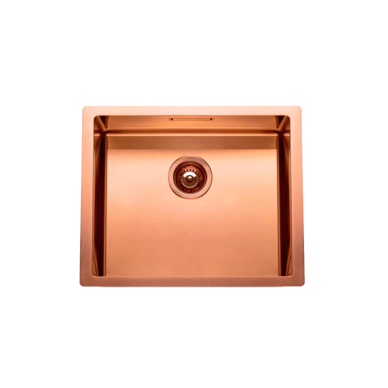 CUBA ESCOVADA RODI - BOX LUX 50 COPPER COBRE C/ VÁLVULA CESTA-08N1AG10623A0C