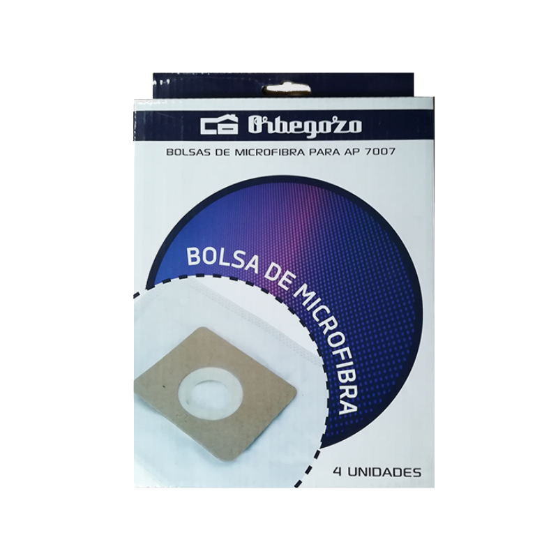 EMBALAGEM DE 4 BOLSAS MICROFIBRA ORBEGOZO P/AP7007
