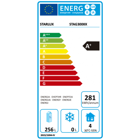 ARREFECEDOR HORIZONTAL GARRAFAS STARLUX - STAG300IIX
