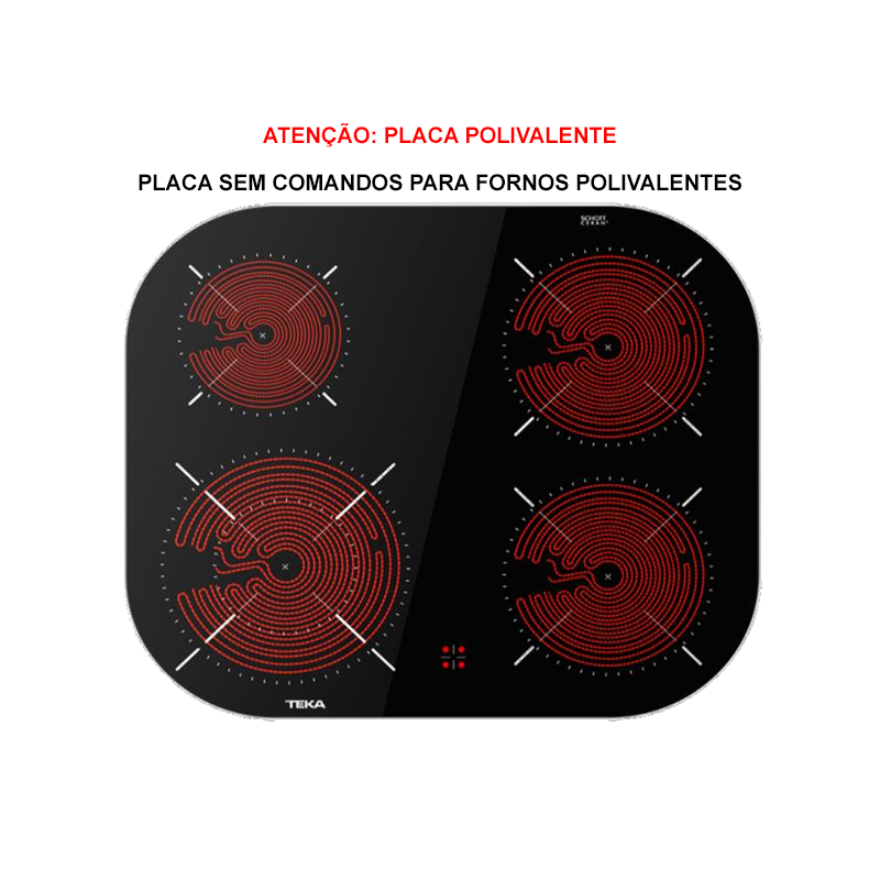 PLACA ENCASTRAR TEKA - TCC 64000 PLV BK