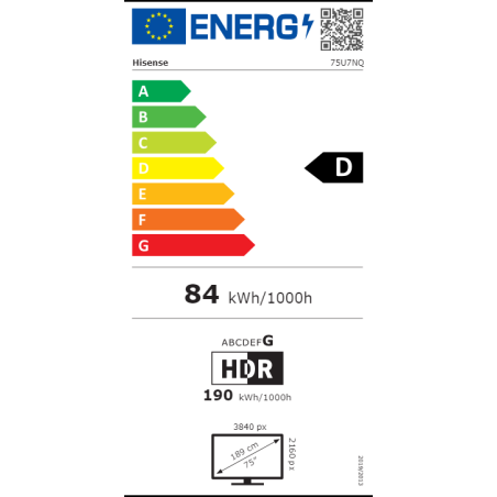 MINI LED HISENSE - 75U7NQ