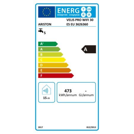 TERMOACUMULADOR ARISTON - VELIS PRO WIFI 30 ES EU