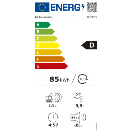 MÁQUINA DE LAVAR LOUÇA LG - DB243TX