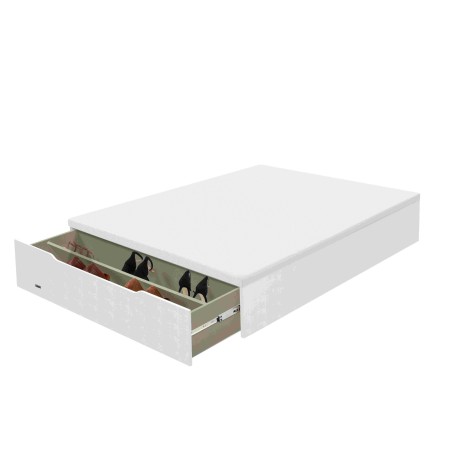 BASE REBATÍVEL MOLAFLEX WOOD 25 COM SAPATEIRA - BRANCO