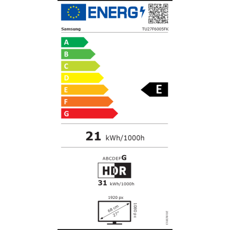 LED SAMSUNG - TU27F6005FXXC