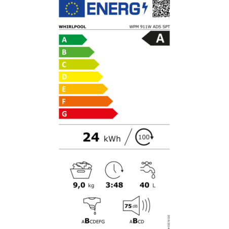 MÁQUINA DE LAVAR ROUPA WHIRLPOOL - WPM 911W ADS SPT