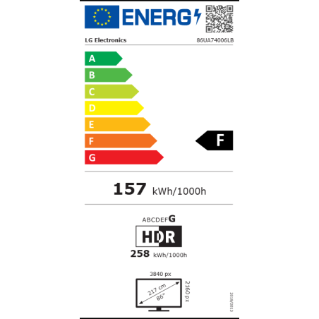 LED LG - 86UA74006LB